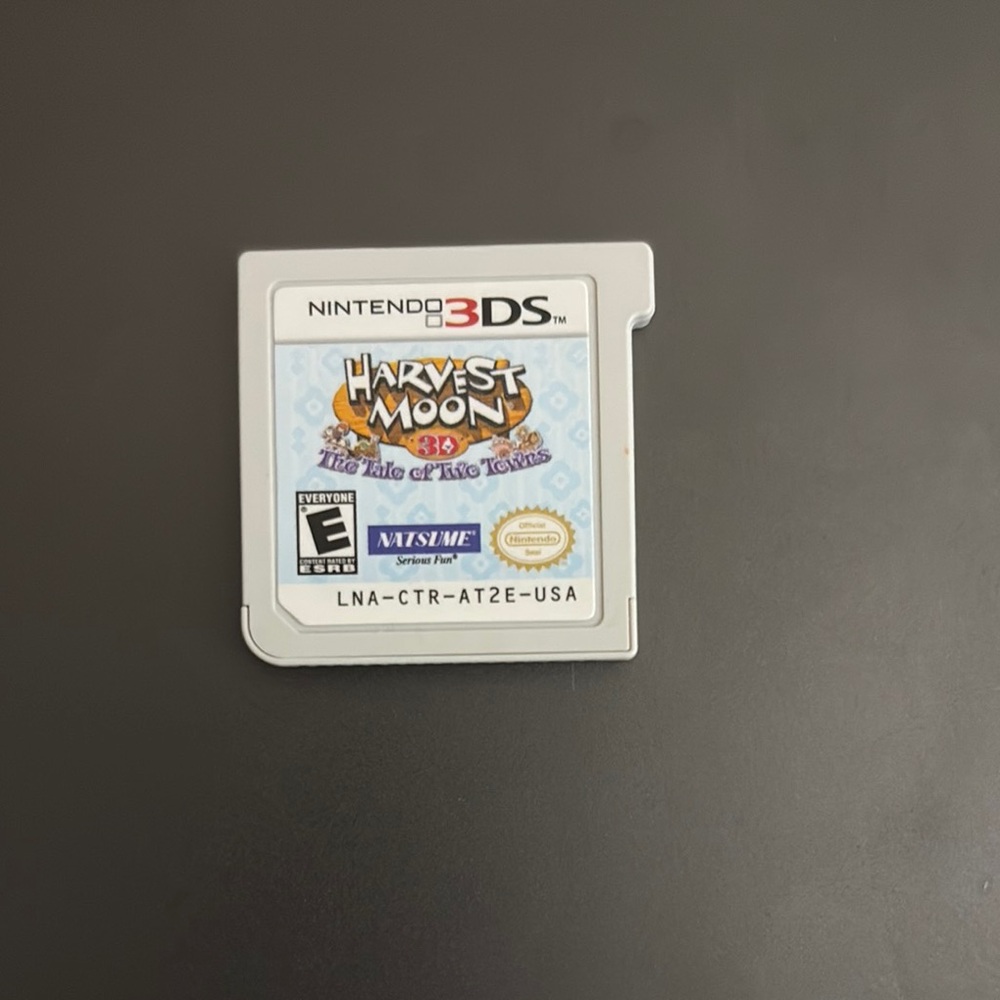 Nintendo 3DS Harvest Moon Game Cartridge